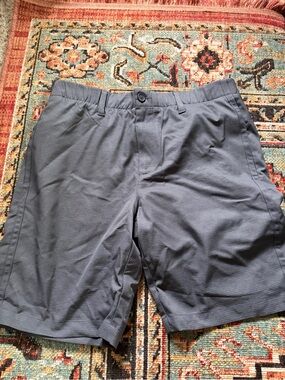Under Armour Men's Charcoal Flat Front Performance Shorts